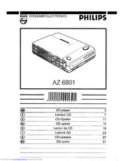 Philips AZ 6801 Operating Instructions Manual
