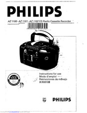 Philips AZ 1102 Instructions For Use Manual