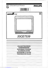 Philips Matchline 33CE7539 Operating Instructions Manual