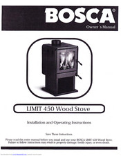 Bosca LIMIT 450 Owner's Manual