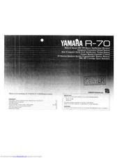 Yamaha R-70 Owner's Manual