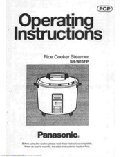 Panasonic SR-W15FP Operating Instructions Manual