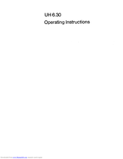 AEG UH 6.30 Operating Instructions Manual