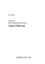 Contec IPC-BX/M630PCI Series User Manual