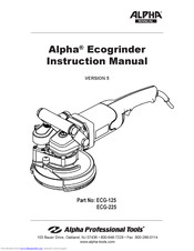 Alpha ECG-225 Instruction Manual