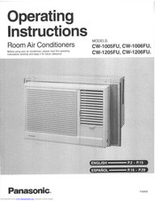 Panasonic CW-1205FU Operating Instructions Manual