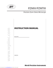 WPI PZMTIII Instruction Manual