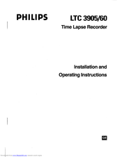 Philips LTC 3905/60 Installation And Operating Instructions Manual