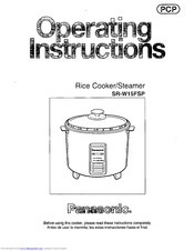 Panasonic SR-W15FSP Operating Instructions Manual