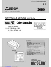Mitsubishi Electric Mr.SLIM PED-2EJA1.UK Technical & Service Manual