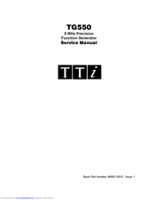 TTi TG550 Service Manual
