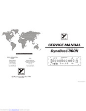 Yorkville DynaBass 800H Service Manual
