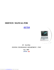 Mitac 8575A Service Manual