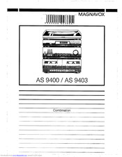 Magnavox AS 9403 Quick Manual