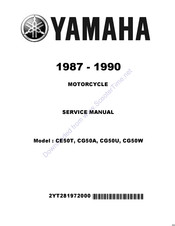 Yamaha 1989 CG50A Service Manual