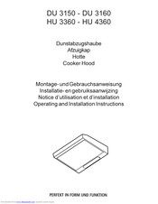 AEG HU 4360 Operating And Installation Instructions