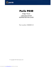 Perle P840 User And System Administration Manual
