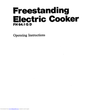 AEG FH 64.1GD Operating Instructions Manual