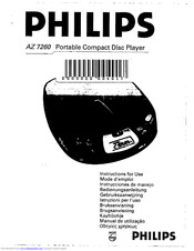 Philips AZ 7260 Instructions For Use Manual