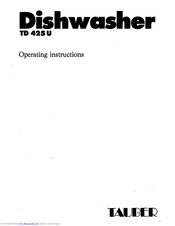 AEG TD 425 U Operating Instructions Manual