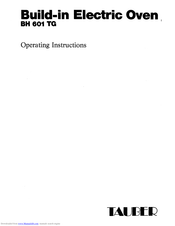 AEG BH 601 TG Operating Instructions Manual