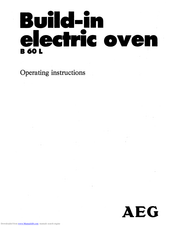 AEG B 60 L Operating Instructions Manual