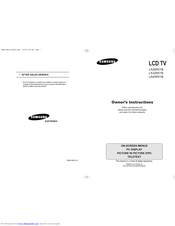 Samsung LE26R5 Owner's Instructions Manual