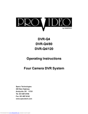 Pro Video DVR-Q4/120 Operating Instructions Manual