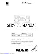 Aiwa NSX-Aj22 Supplemental Service Manual