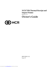 NCR 7158 Owner's Manual