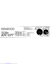 Kenwood KFC-1377 Installation Instructions