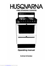 Husqvarna free standing cooker Operating Manual