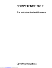 AEG Competence 765 E Operating Instructions Manual