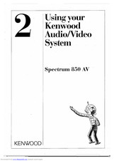 Kenwood Spectrum 850 AV Using Manual