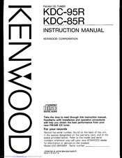 KENWOOD KDC-85R Instruction Manual