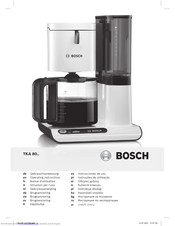 Bosch TKA 8011 Operating Instructions Manual