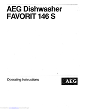 AEG Favorit 146 S Operating Instructions Manual