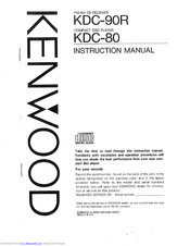 KENWOOD KDC-80 Instruction Manual