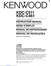 KENWOOD KDC-C511 Instruction Manual