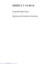 AEG SANTO C 7 14 40-4i Operating And Installation Instructions