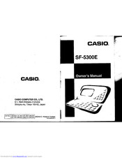 CASIO SF-5300E Owner's Manual