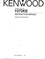 KENWOOD 1070KE Instruction Manual