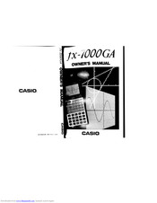 CASIO fx-7000GA Owner's Manual