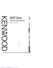 KENWOOD KMT-5032 Instruction Manual