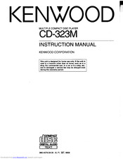 KENWOOD CD-323M Instruction Manual