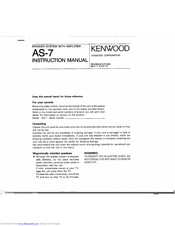 Kenwood AS-7 Instruction Manual