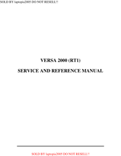 Versa RT1 Service And Reference Manual