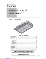 Fujion BUF-06E Operation Manual