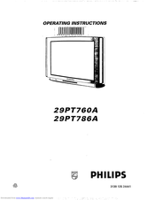Philips 29*PT786A Operating Instructions Manual