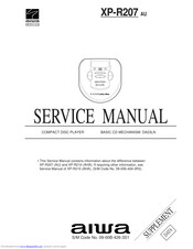 Aiwa XP-R207 Supplemental Service Manual